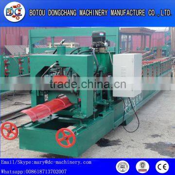 Glazed Colored Iron Roof Ridge Cap Shaping Machine