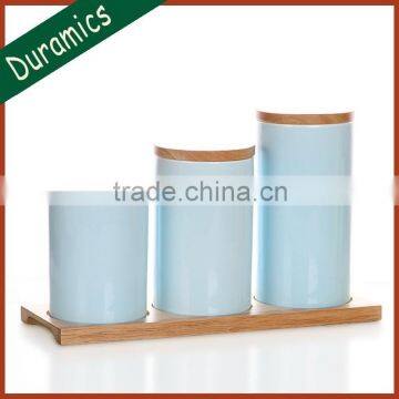 Colorful Glazed Ceramic Canister