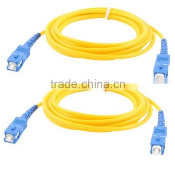 fiber optic patch cable / sc upc fibra patch cable / singlemode pvc optic fibre patchcord