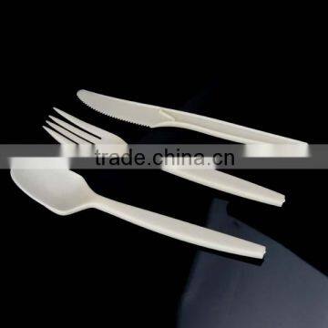 biodegradable cornstarch cutlery, Logo acceptable