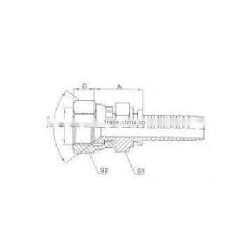 JIC FEMALE 74 CONE SEAT DOUBLE HEXAGON(26711D) SEA J154