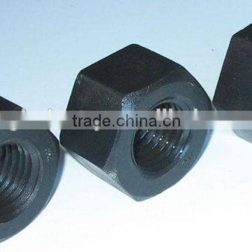 1/2" Plain and Zinc Plated HDG 2H Nut