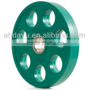 Color Rubber Coated Weight Plate With 7 Holes photo-4