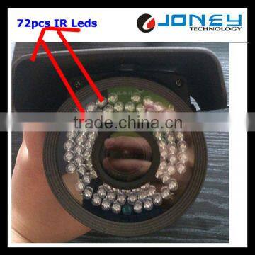 72PCS IR Leds IP66 Manual Zoom Lens Sony 700TVL Vandalproof CCTV IR Bullet Camera