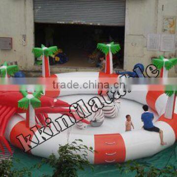 new inflatable pool animals, custom inflatable kids swimming pool with slide guangzhou
