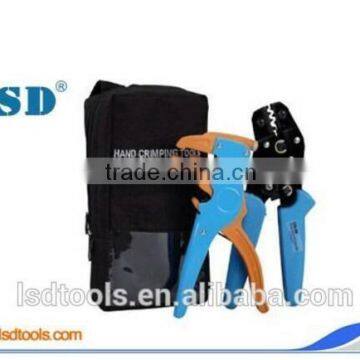 LSD good quilty Crimping plier DN-06 and Wire stripper LS-700D in the tool bag,tools in hand tool set DN06-7DU