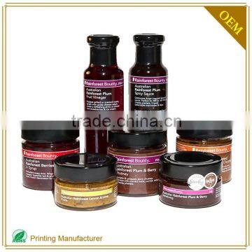 Lastest Design Labels For Cosmetic Jars With OEM Printing Supplier