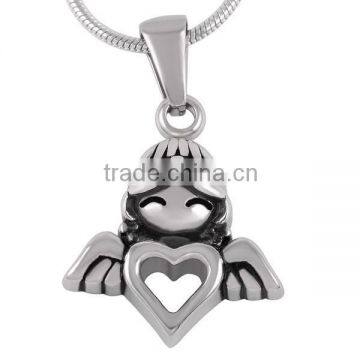 SRP8214 China Products Little Angel Girl With Heart Cremation Urn Pendant