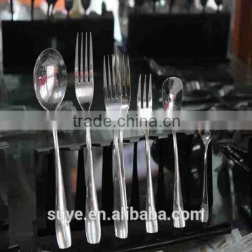 YangJiang Factory supply wood handle stainless steel cutlery set travel set