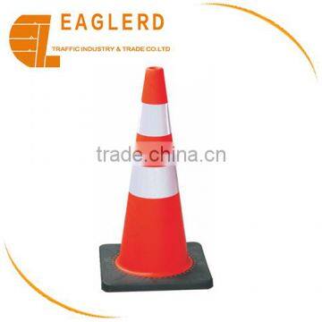 70cm PVC traffic cone with black base