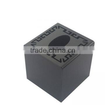 Morden Design Handmade Express Acrylic Household Items Black Acrylic Tissue Box photo-3