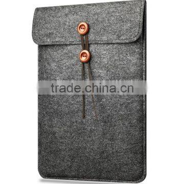 Wool felt sleeve bag for macbook, laptop envelope handbag carrying bag case