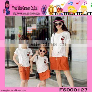 Wholesale Best Selling Orange Dress Boy Girl Mum Orange Dress