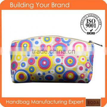 2015 new design wholesale canvas cotton canvas cosmetic bag