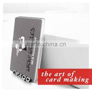 CE certificate CR80 custom printing plastic PVC gift card