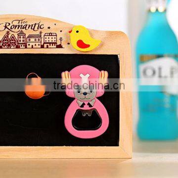 Hot Sale Custom Promotional Cheap Price PVC Keychain Beer Bottle Opener Fridge Magnet photo-4