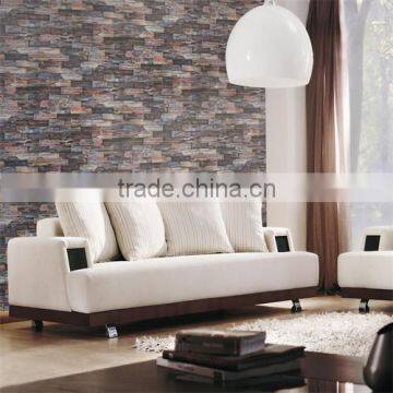 New korea design 3d brick effect wallpaper/interior 3d wallpaper