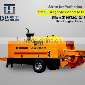 HBT80 diesel power concrete trailer pump