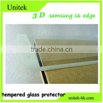 Factory Low Price!Premium Quality Perfect For Samsung s6 Edge Electroplating With Wire Drawing White 3D Tempered Glass Protector photo-6