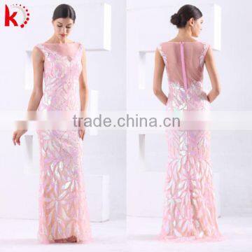 new arrive sexy see through back fashion handmade Bead embroidery party dress