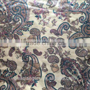 african lute flower print polyester fabric for linings