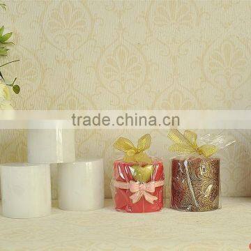 Wholesale Multi-color flameless scented decorative pillar candle