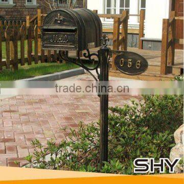 Wholesale cast aluminum mailbox residential department stand mailbox