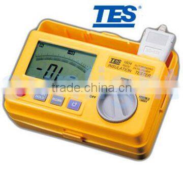 TES-1604 Auto-Ranging Insulation Tester, MEG OHMS with RS232 Interface