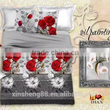 flower pattern luxury romantic hot sale 3d bedding set