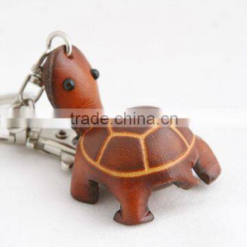 Handmade Leather Turtle Key Chain photo-3