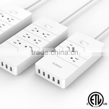 ORICO HPC-4A5U power strip with usb port ETL CETL Certictication extension cord desk top socket