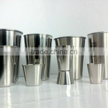 stainless steel bar jigger with laser,shot glasses,beer cups,mini glasses