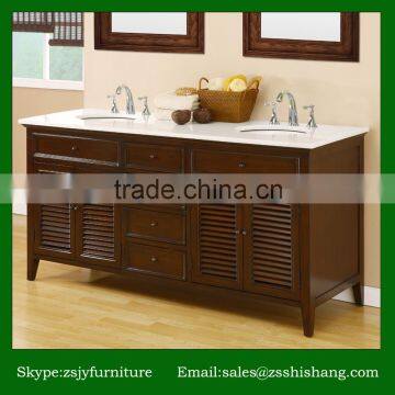 Hot Sale Europe Style Double Sink Bathroom Vanity Mirror Cabinat