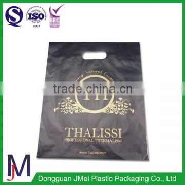 Custom logo printed pe plastic shopping bags