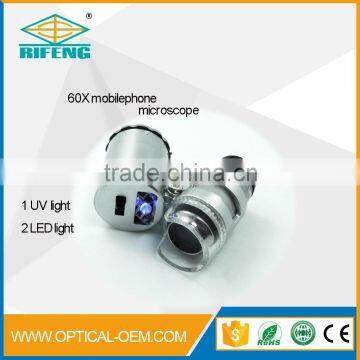 60X Led and uv Mini Iphone Pocket Microscope Use by Mobile Phone photo-5