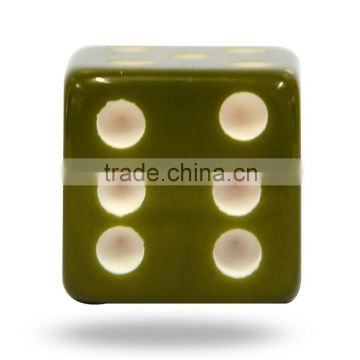 Acrylic Green Dice Colourful Knob