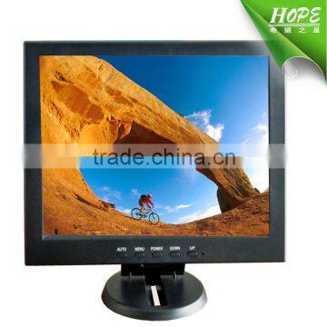 Black white color vga hdmi usb av tv input 10inch square lcd tv