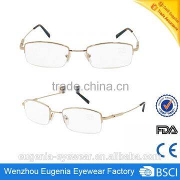 the profession metal frame round slim unisex reading glasses