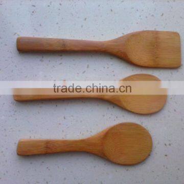 natural bamboo spoon with handle
