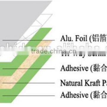 Tri-way Scrim Aluminum Foil Laminated Kraft Paper for Metal Building Materials Prices