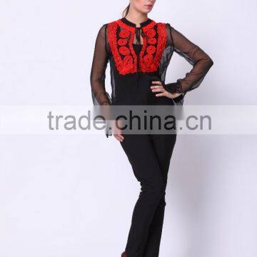 2016 PRETTY STEPS Winter Collections Chiffon Fabric Type and Blouses&top Product Type Ladies Blouse photo-3