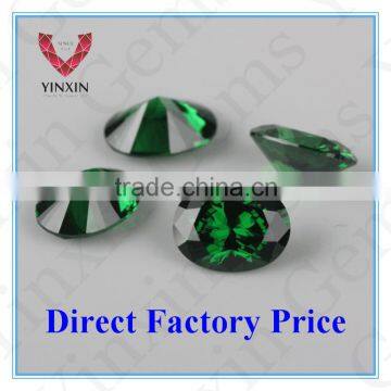 Factory Price Gems for Ring/Man-made Green Gems for Jewelry