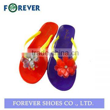 womens pvc flower jelly shoes