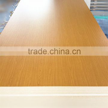 Two sided wood grain melamine mdf board from Linyi