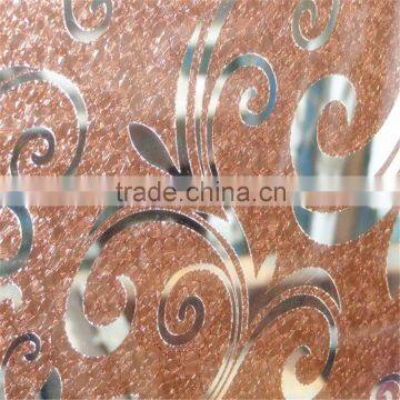 ice flower glass for kitchen cabinet door glass
