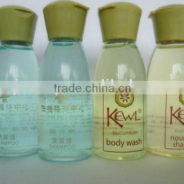 hotel shampoo bottles, lotion bottles