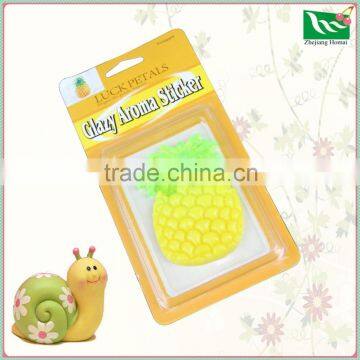 Pineapple car air freshener printing/custom for any shape