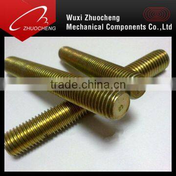 high tensile a193 b7 yellow zinc threaded rod