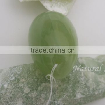 3/set natural good-looking color jade stone eggs woman vaginal exercise kegel eggs yoni jade eggs with drilled hole