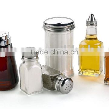 glass spice jar set